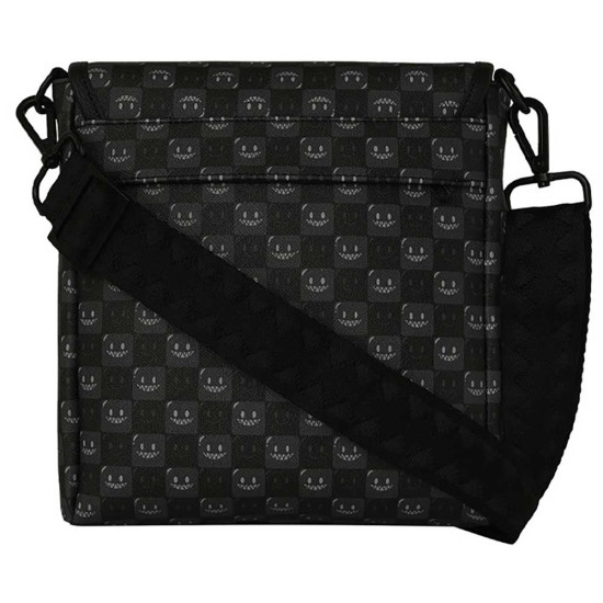 Sprayground Τσαντάκι ώμου Sharks In Paris WTF Bubbly Black Check Messenger Sling